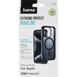 Hama Mobilcover iPhone 15 Pro MagCase, sort