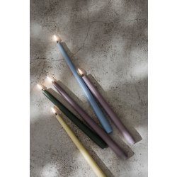 UYUNI LED stagelys H25 cm, olive green, 2 stk