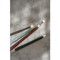 UYUNI LED stagelys H25 cm, olive green, 2 stk