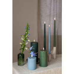 UYUNI LED stagelys H25 cm, olive green, 2 stk