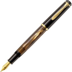Pelikan Classic 200 Fyldepen, B, brown-marbled
