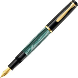 Pelikan Classic 200 Fyldepen, F, green-marbled