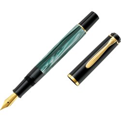 Pelikan Classic 200 Fyldepen, F, green-marbled
