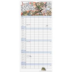 Mayland 2026 Familiekalender m. ill., 6 kol.
