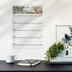 Mayland 2026 Familiekalender m. stickers, 6 kol.