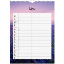 Mayland 2026 Familiekalender Årstider