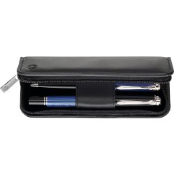 Pelikan Læderetui, 2 penne, black nappa
