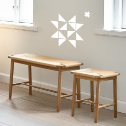 Noble Denmark Cordino Bænk & Skammel, eg