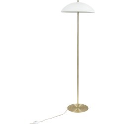 Dyberg Larsen Globus Bord- & Gulvlampe hvid/messin