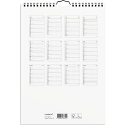 Mayland 2026 Familiekalender Black & White, 2 kol.