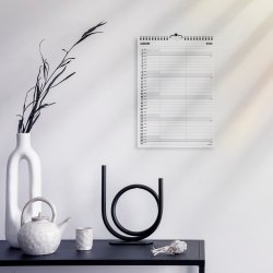 Mayland 2026 Familiekalender Black & White, 2 kol.
