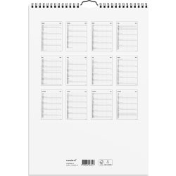 Mayland 2026 Familiekalender Black & White, 3 kol.
