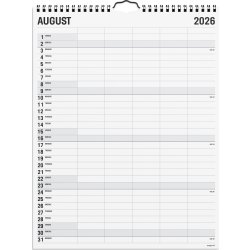 Mayland 2026 Familiekalender Black & White, 5 kol.