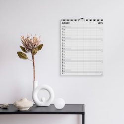 Mayland 2026 Familiekalender Black & White, 5 kol.