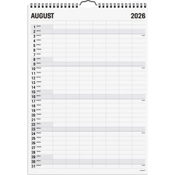 Mayland 2026 Familiekalender Black & White, 7 kol.