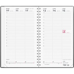 Mayland 2026 Week Planner, vinyl, grå