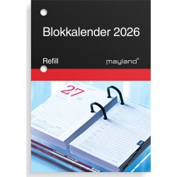 Mayland 2026 Blokkalender, refill