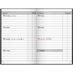 Mayland 2026 Lommekalender, kunstskind, sort