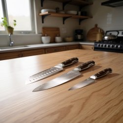 Edge de Élite Damaskus Knive kok, santoku, utility
