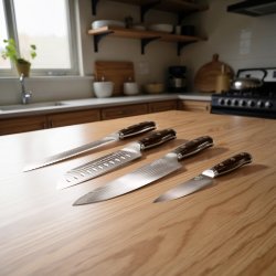 Edge de Élite Damaskus Knivsæt, 4 dele