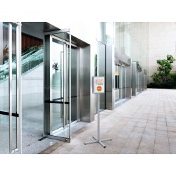 Durable Gulvskilt Info Stand | A4 | Udendørs