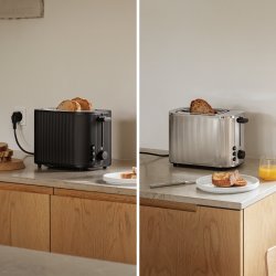 Georg Jensen Bernadotte Brødrister, sort el. stål