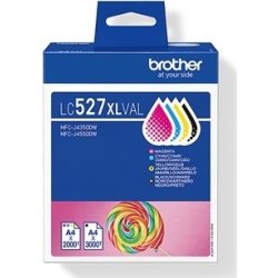 Brother LC527XLVAL CMYK Multipack, 3x2000 sider