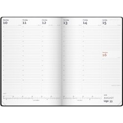 Mayland 2026 Diplomat Ugekalender, vinyl, sort