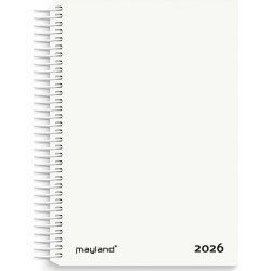 Mayland 2026 Spiralkalender, plast, hvid