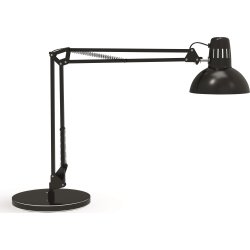 NAGA Study skrivebordslampe med fod, sort