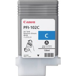 Bläckpatron Canon PFI-102C Blå 130 ml