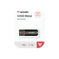 Verbatim USB stik 3.2 V200, 128GB, Metal