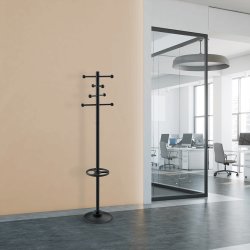 NAGA Saphir stumtjener med paraplyholder, sort