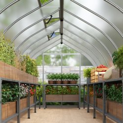 Palram Canopia Bella Drivhus, 6 m2, sølv