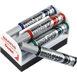 Pentel Maxiflo Magnetisk visker m. 4 markere