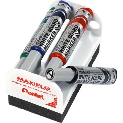 Pentel Maxiflo Magnetisk visker m. 4 markere