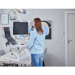 Steppie Desk Riser hæve-sænkebord, hvid