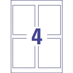 Avery MD4001 Flaskeetiketter | 90x120 mm | 20 stk.