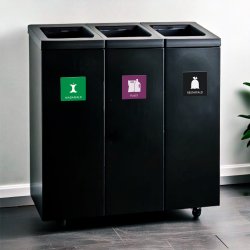Affaldspiktogram udendørs 12x12cm alu, Plast