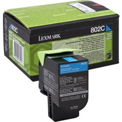 Toner Lexmark 80C20C0 Cyan 1000 sidor