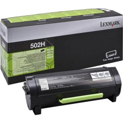 Toner Lexmark 502H Svart 5000 sidor
