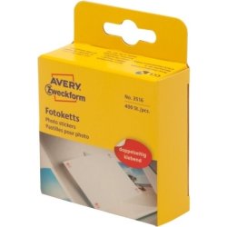 Avery 3516 Fotoklistermærker, 12x12mm, 400 stk.