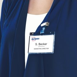 Avery 4826 Kortholdere til 1 ID-kort, med klips