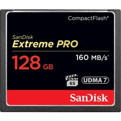 SanDisk Compact Flash Extreme Pro128 GB minneskort