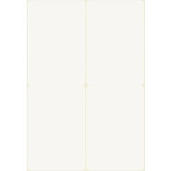 Avery 51063 navneskilte håndskrift, 80x54mm, silke
