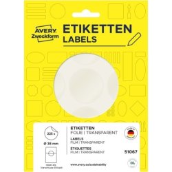 Avery 51067 Forseglingsetiketter, Ø38 mm, 225 stk.