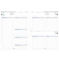 Filofax 2026 Refill | A4 | Dag | 5 sprog