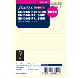 Filofax 2026 Refill | Pocket | Dag