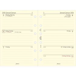Filofax 2026 Refill | Pocket | Årspakke