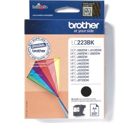 Bläckpatron Brother LC223BK Svart 550 sidor
